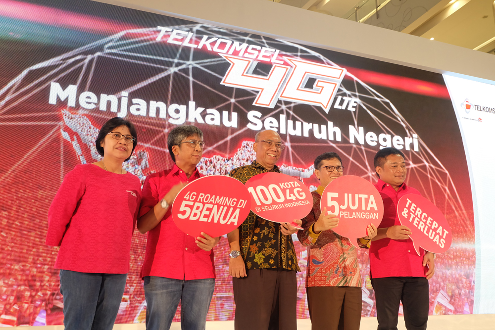 Jaringan 4G LTE Telkomsel Kini Sudah di 100 Kota Kabupaten