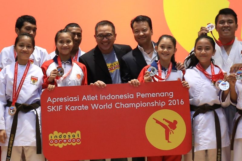 Indosat Ooredoo Beri Apresiasi Pada Atlet Karate-do Nasional