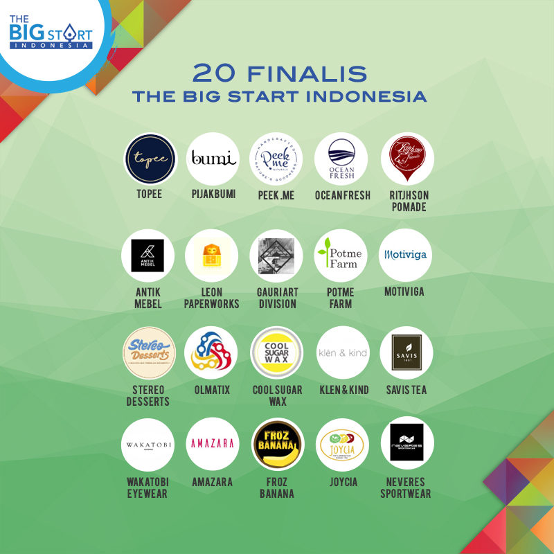 Masuki Babak Akhir, Kompetisi The Big Start Indonesia Sisakan 20 Brand