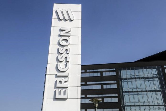 A general view shows an office of Swedish telecom giant Ericsson in Lund