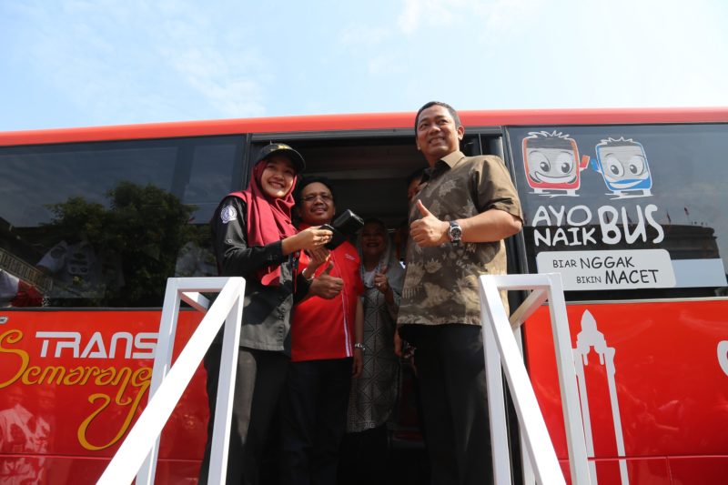 TCASH Pass Jadi Alat Bayar Digital Pertama Di Bus Trans Semarang