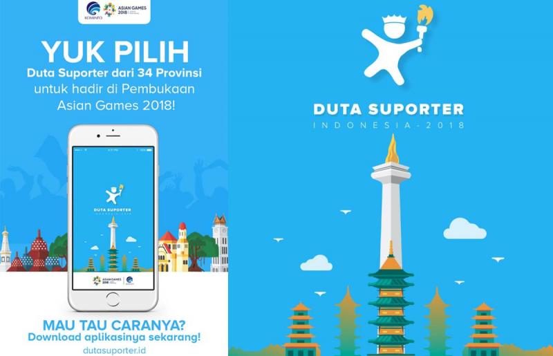 Masyarakat Bisa Dukung Asian Games 2018 via Aplikasi Duta Suporter