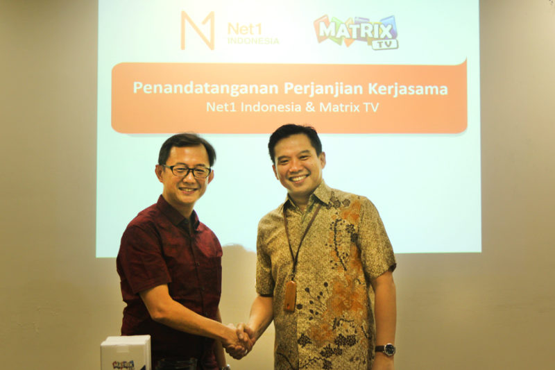 Net1 Indonesia Gandeng Matrix TV Kawinkan 4G LTE dan TV berbayar