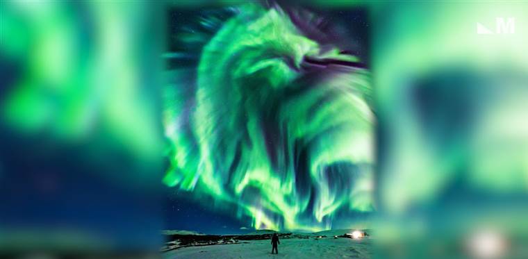 Merinding, NASA Rilis Foto ‘Penampakan Naga’ di Aurora