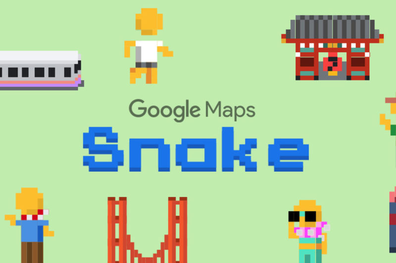 Asyik! Kini Main Game Snake Bisa di Google Maps