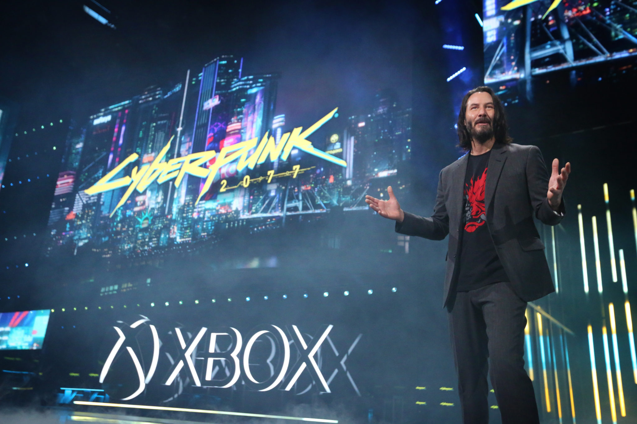 Heboh! Keanu Reeves Tetiba Muncul Saat Peluncuran “Cyberpunk 2077”