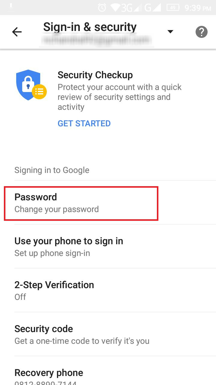 Ganti Password Gmail (telset.id | nur chandra)