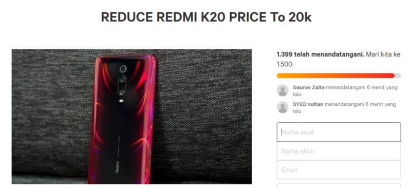 Dianggap Kemahalan, Konsumen Buat Petisi untuk Redmi K20