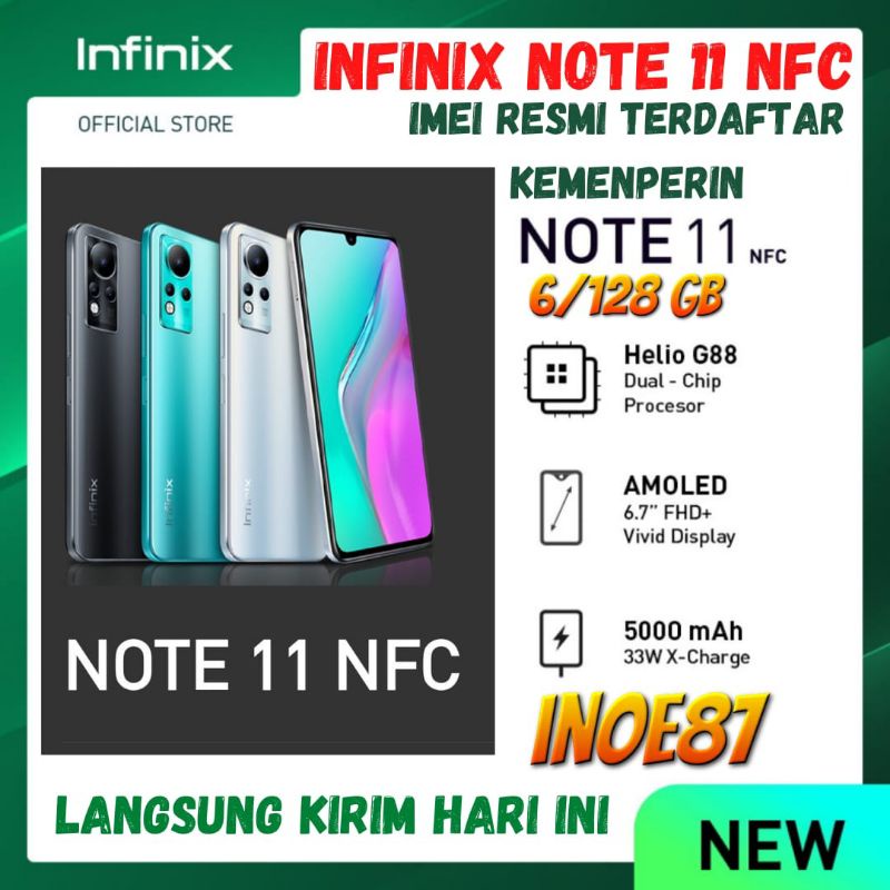 Infinix Note 11, Bawa Kamera 50 MP dan Chipset Helio G88