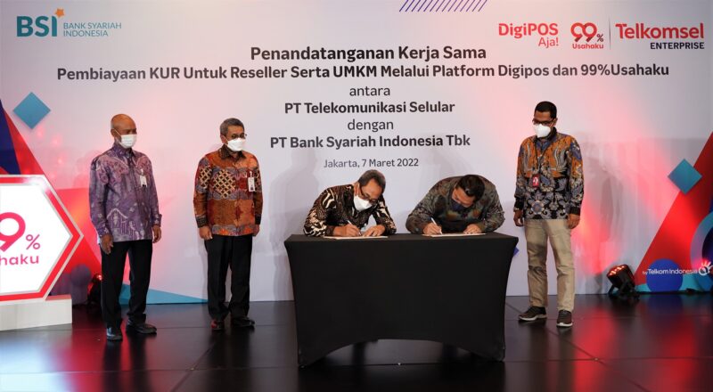 Telkomsel dan Bank Syariah Indonesia Hadirkan KUR Syariah Untuk UMKM
