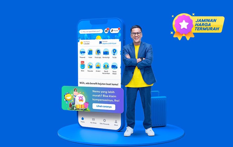 tiket.com Luncurkan fitur Jaminan Harga Termurah