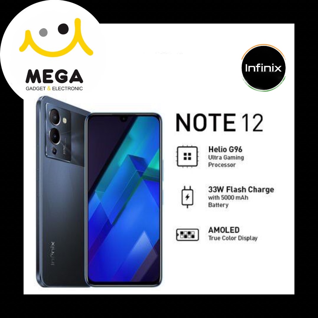 Infinix Note 12 8GB + 256GB Garansi Resmi Infinix Indonesia