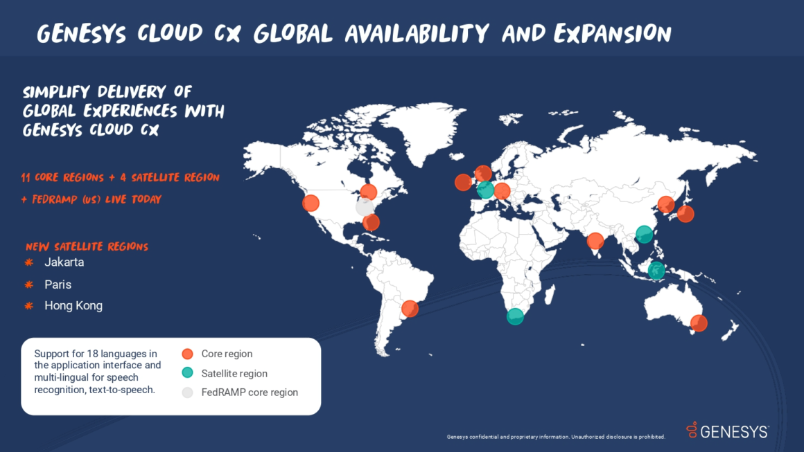 Genesys Luncurkan Satelit Genesys Cloud CX di Tiga Wilayah