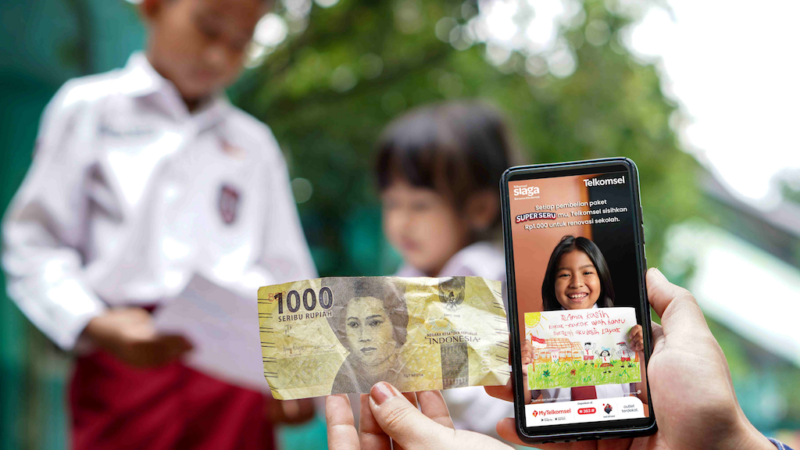Telkomsel Sisihkan Rp1.000 untuk Donasi Renovasi Sekolah Dasar