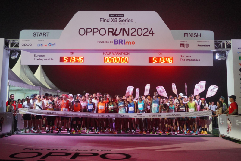 Oppo Run 2024, Ribuan Pelari dari 23 Negara Berpatisipasi