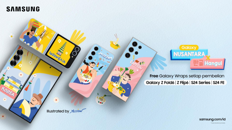 Samsung x Yessiow, Hadirkan Galaxy Wrap Nusantara x Hangul