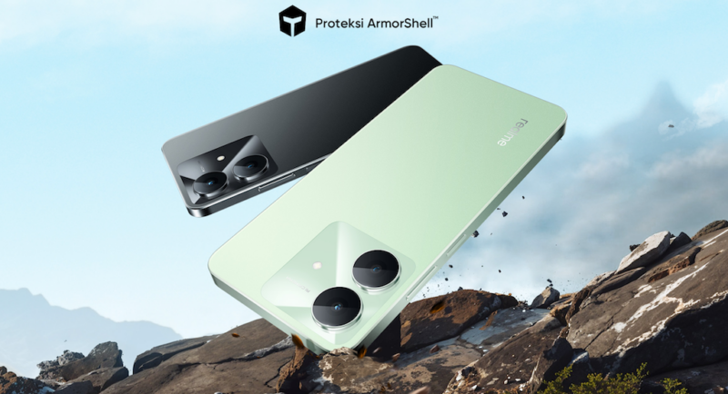 realme Note 60x, Harga Sejutaan Tangguh Dengan ArmorShell Protection