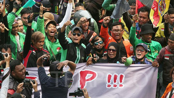 Demo Ojol Tuntut Hak THR, Pengemudi Diminta ‘Off-Bid’