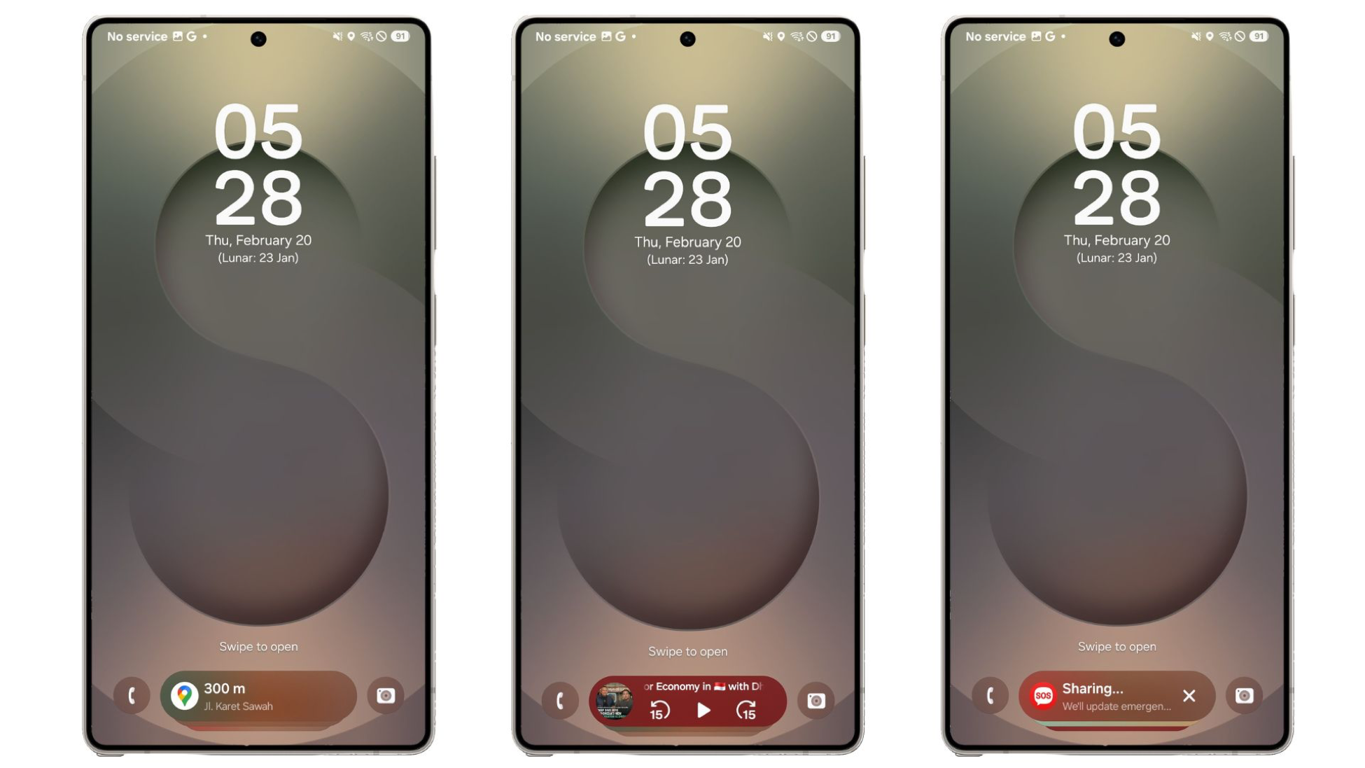 Galaxy S25 Series Now Bar