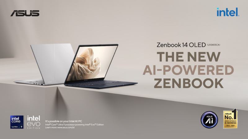 ASUS Zenbook 14 OLED (UX3405CA), Laptop AI Tipis dengan Performa Tinggi