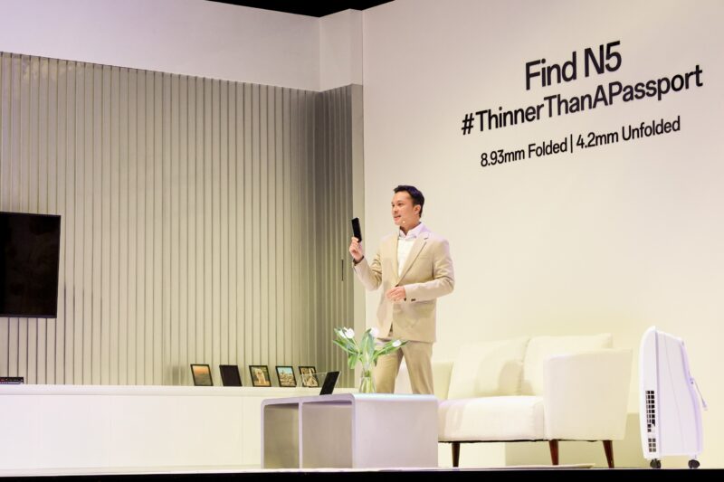 OPPO Find N5 hanya setebal 8,93mm dan seberat 229g
