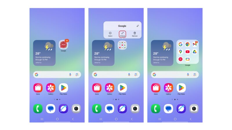 Perbesar folder favorit kamu, biar aplikasi penting makin gampang dicari