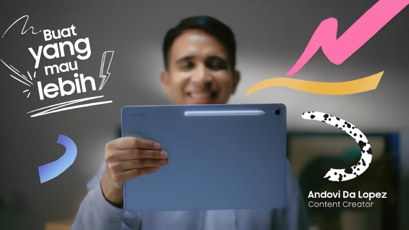 Tips Kerja Sat-set dengan Galaxy Tab S10 FE ala Andovi Da Lopez