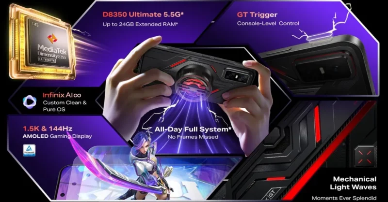 Infinix GT 30 Pro Resmi Dirilis: Chipset Dimensity 8350 dan Layar 144Hz