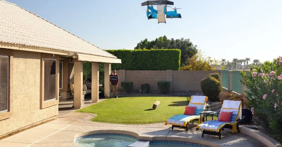 Amazon now delivers iPhones and Galaxy smartphones with drones
