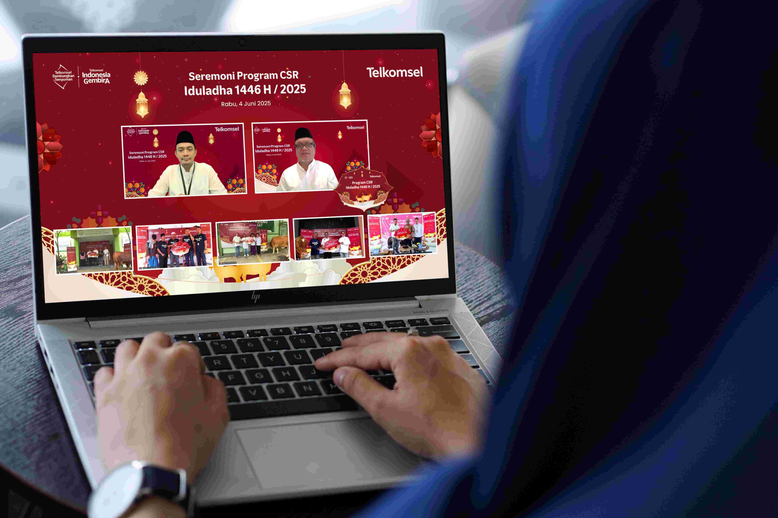Content image for article: Telkomsel Salurkan 660 Hewan Kurban ke 42.000 Keluarga di Iduladha 1446 H