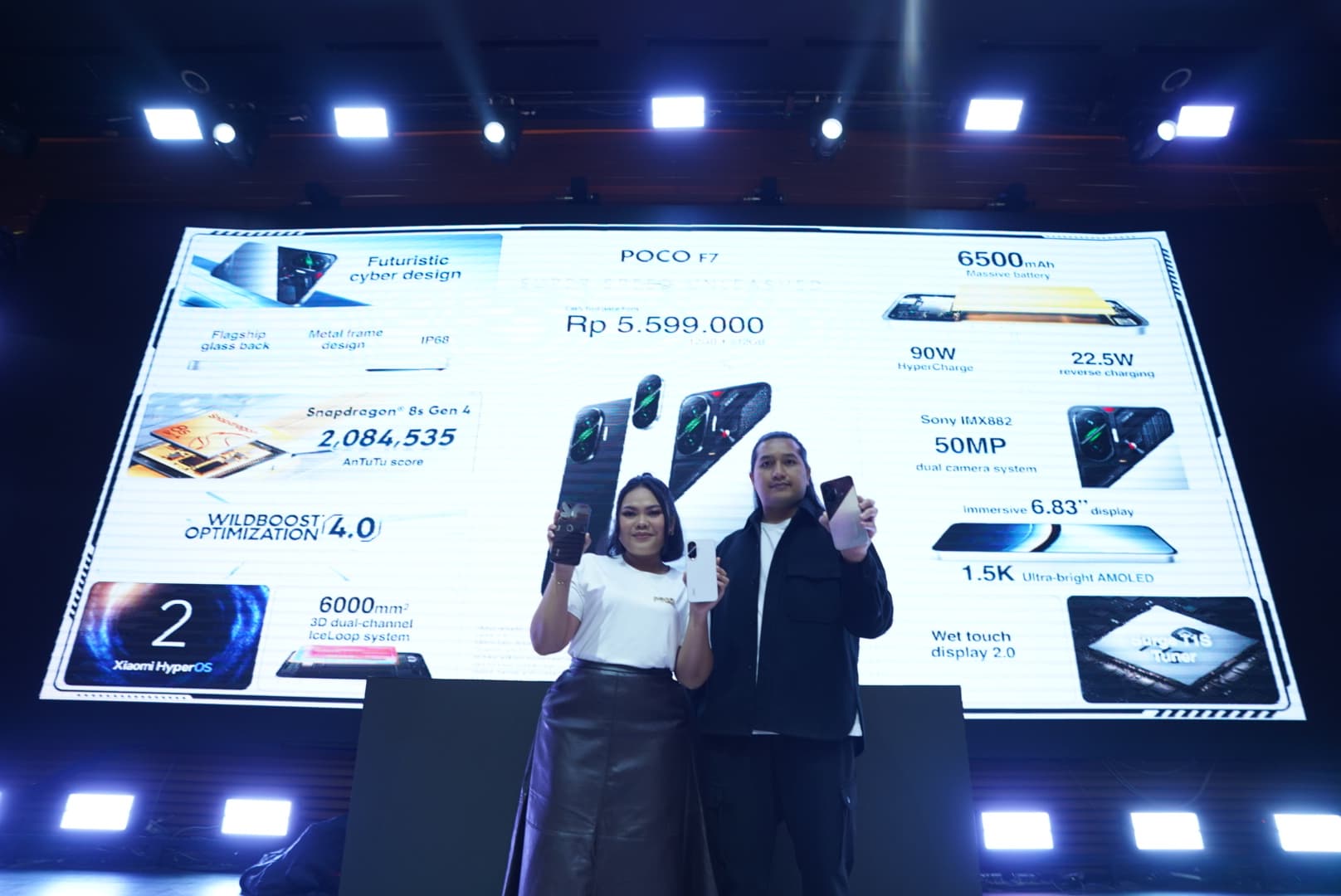 Content image for article: POCO F7 Resmi Dirilis: Snapdragon 8s Gen 4 dan Baterai 6500mAh