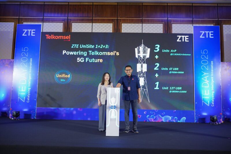 ZTE dan Telkomsel Luncurkan Solusi 5G UniSite 1+2+3 di Indonesia