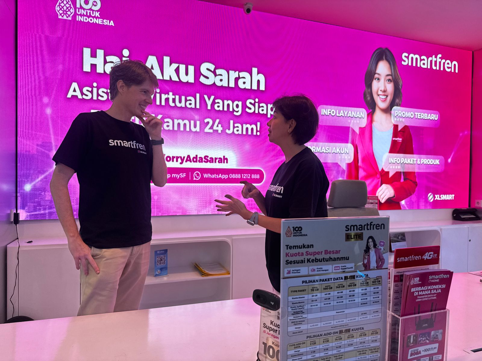 Content image for article: Smartfren Luncurkan Sarah, Asisten Virtual AI untuk Layanan Pelanggan 24/7