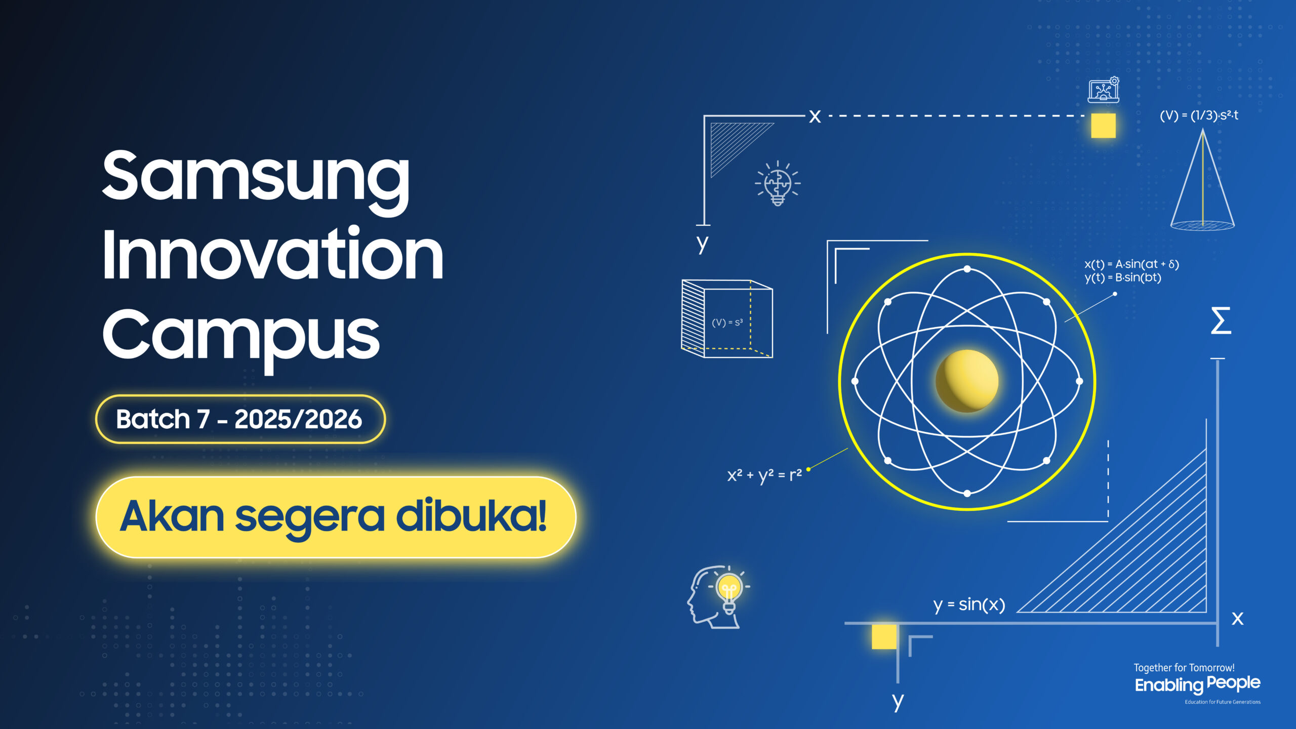 Content image for article: Samsung Innovation Campus Batch 7 Buka Pendaftaran, Ajak Pelajar Kuasai Matematika untuk Teknologi Masa Depan