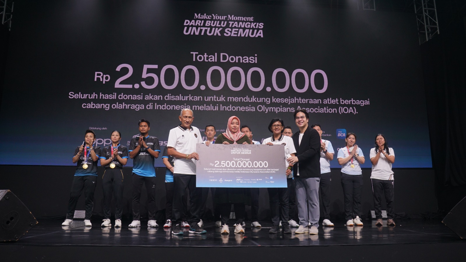 Content image for article: OPPO dan IOA Kumpulkan Rp2,5 Miliar untuk Atlet Lintas Cabang