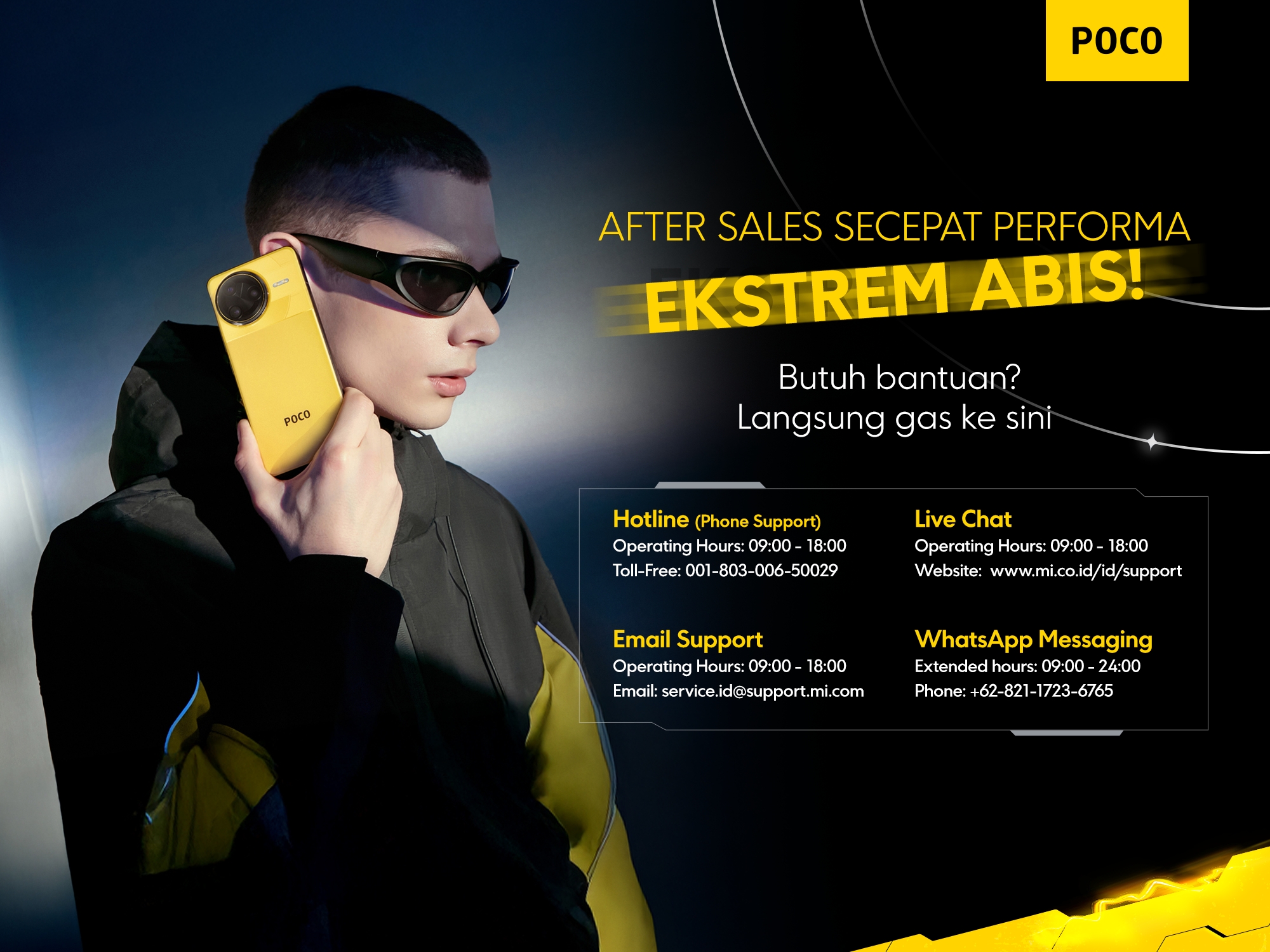 Content image for article: POCO Perkenalkan Layanan After Sales Ekstrem untuk Pengguna di Indonesia