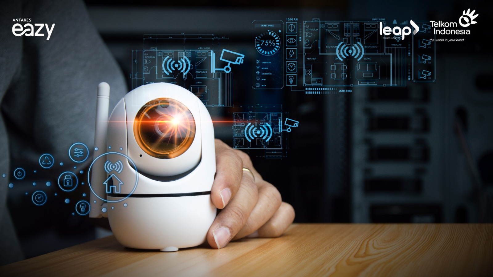 Content image for article: Antares Eazy dari Telkom Hadirkan Fitur Fire & Smoke Detection Berbasis AI