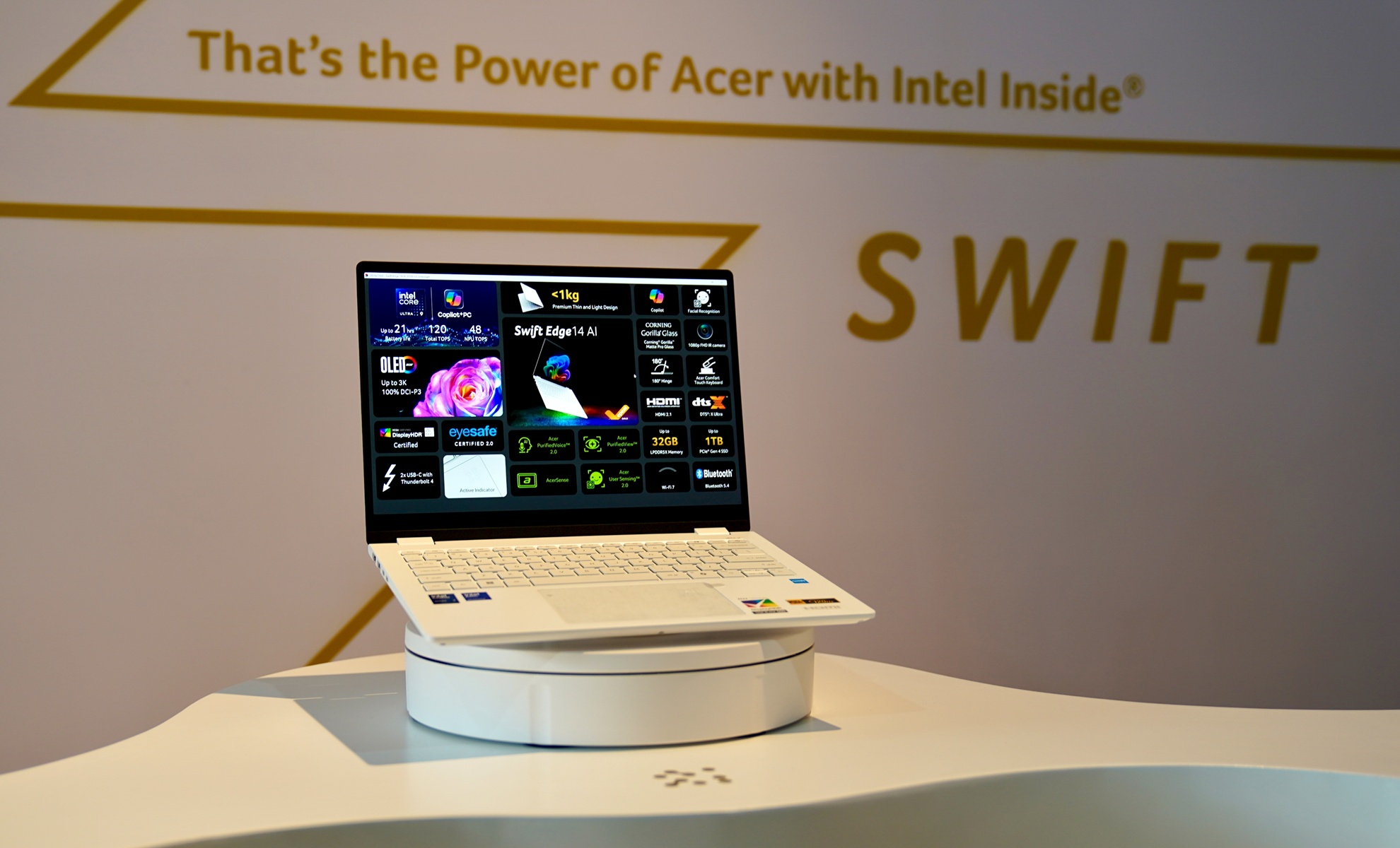Acer Swift Edge 14 AI: Laptop Ultra Ringan Pertama dengan Layar OLED Corning Gorilla Glass Matte Pro