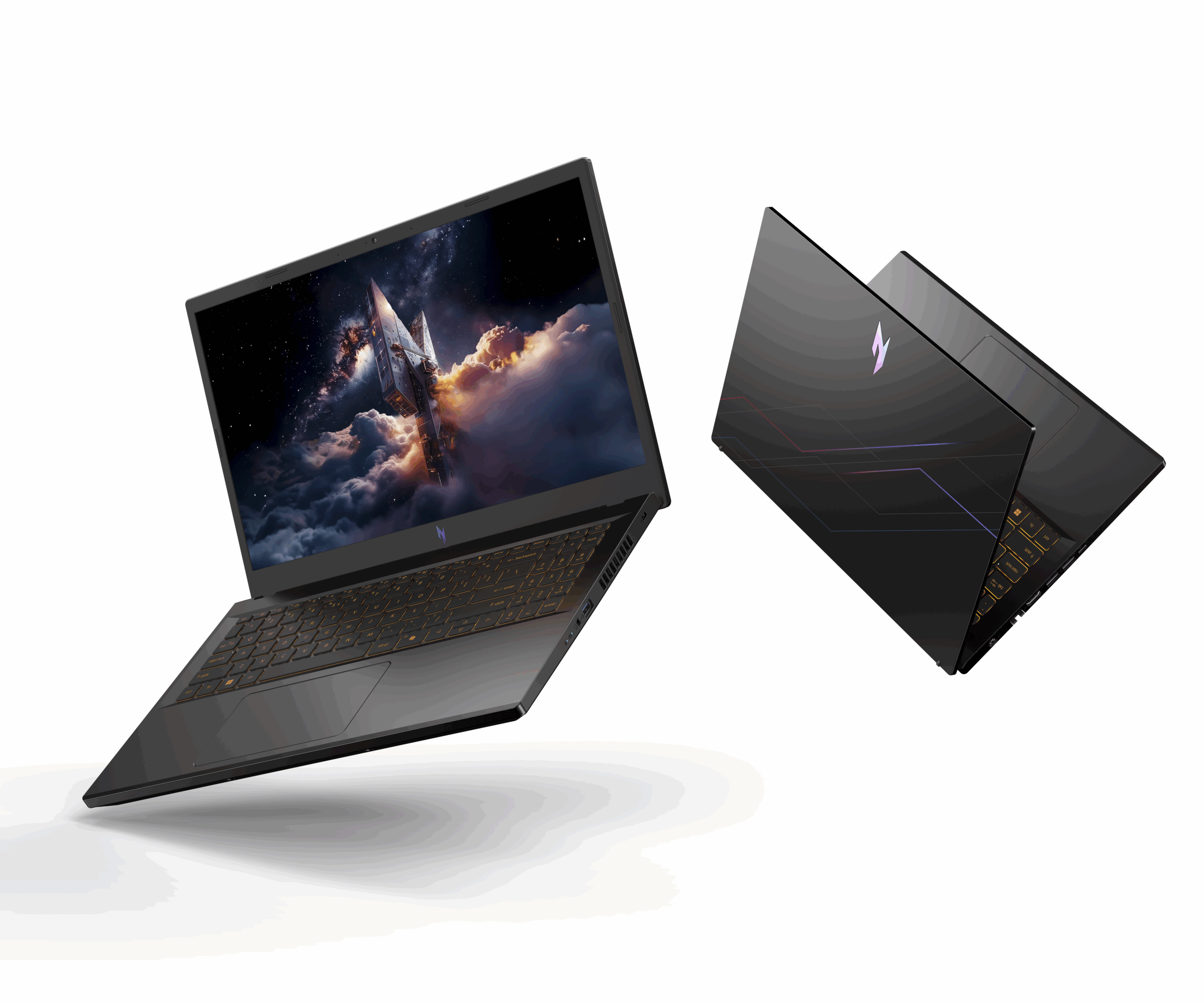 Content image for article: Acer Nitro V15 RTX 5050 Resmi Diluncurkan dengan Layar 180Hz dan Desain Amber Glow