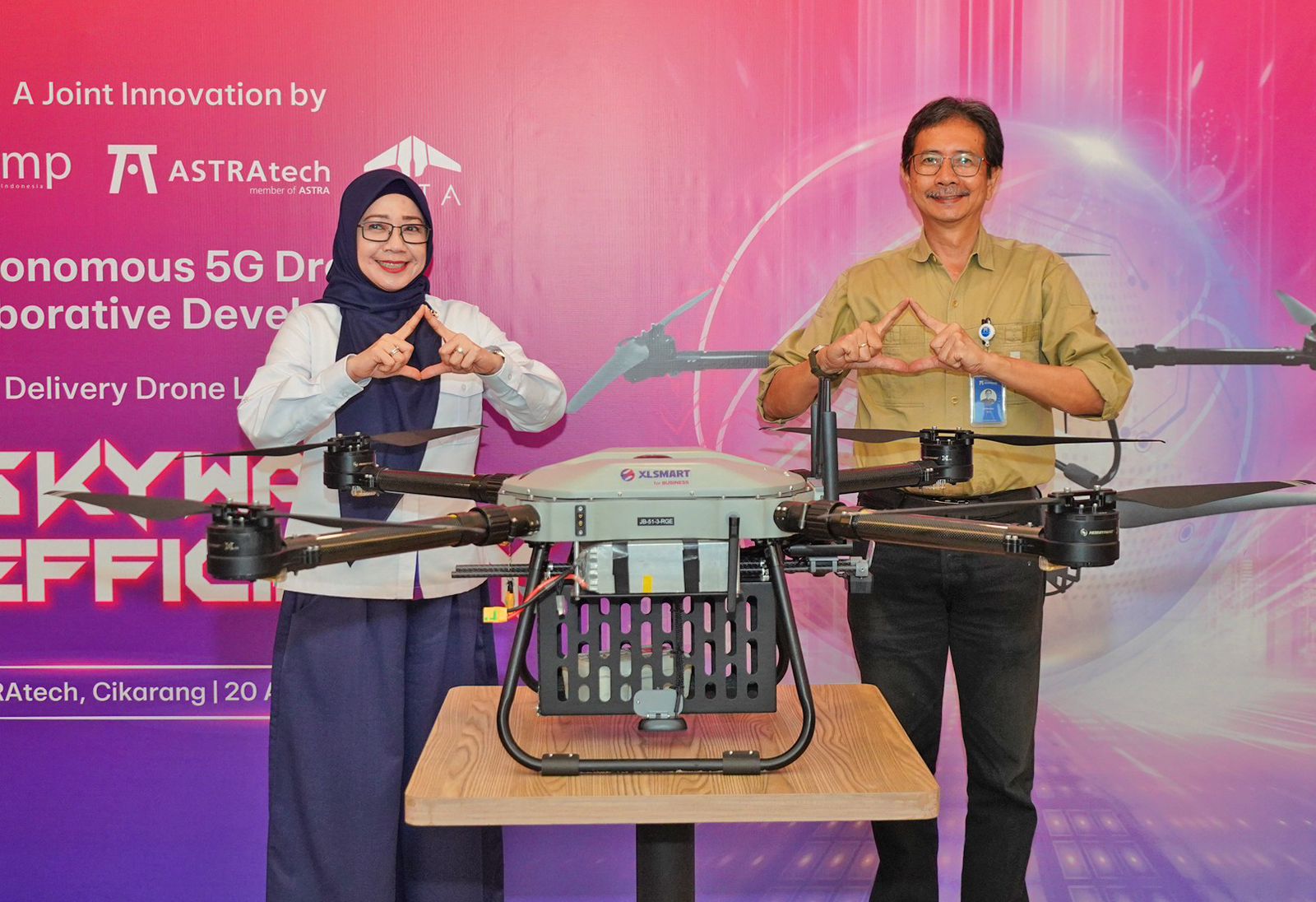 Content image for article: XLSMART dan ASTRAtech Luncurkan Drone Otonom 5G untuk Manufaktur
