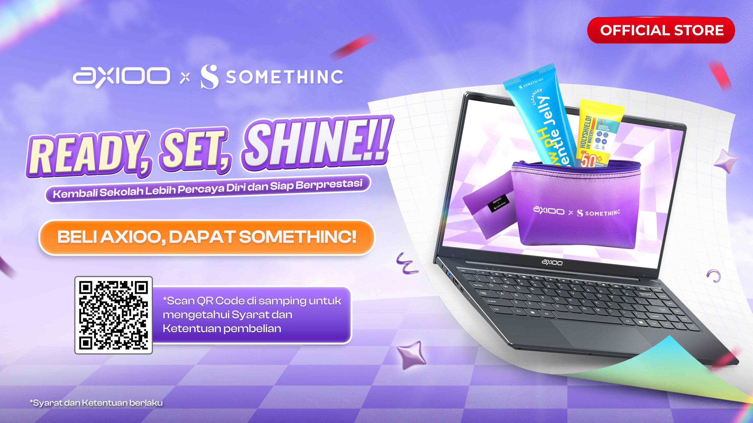 Content image for article: Axioo dan Somethinc Kolaborasi, Hadirkan Paket Bundling Laptop dan Skincare