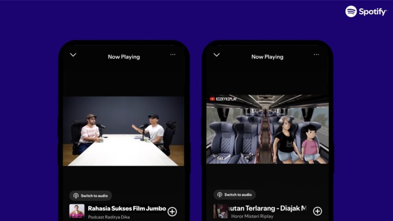 Konsumsi Video Podcast di Spotify Naik 75% di Indonesia