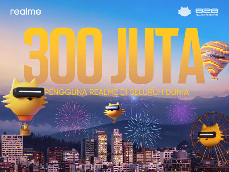 realme Capai 300 Juta Pengguna Global dalam 7 Tahun