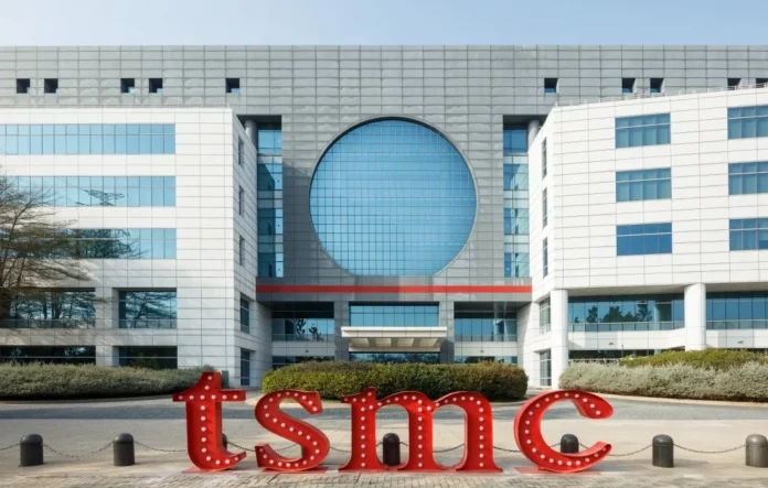 Ilustrasi pabrik TSMC dengan fokus pada produksi chip 2nm yang akan dimulai kuartal IV 2025