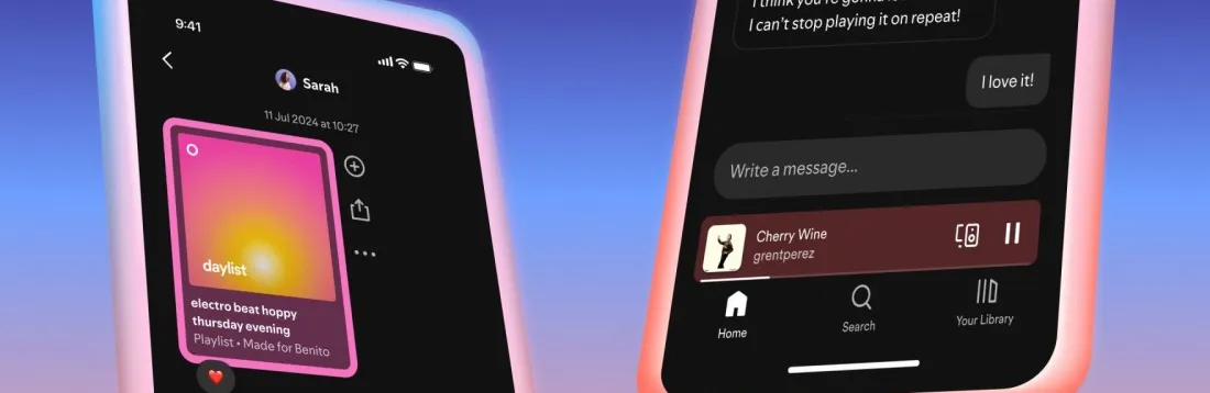 Spotify now has a messaging service built-in