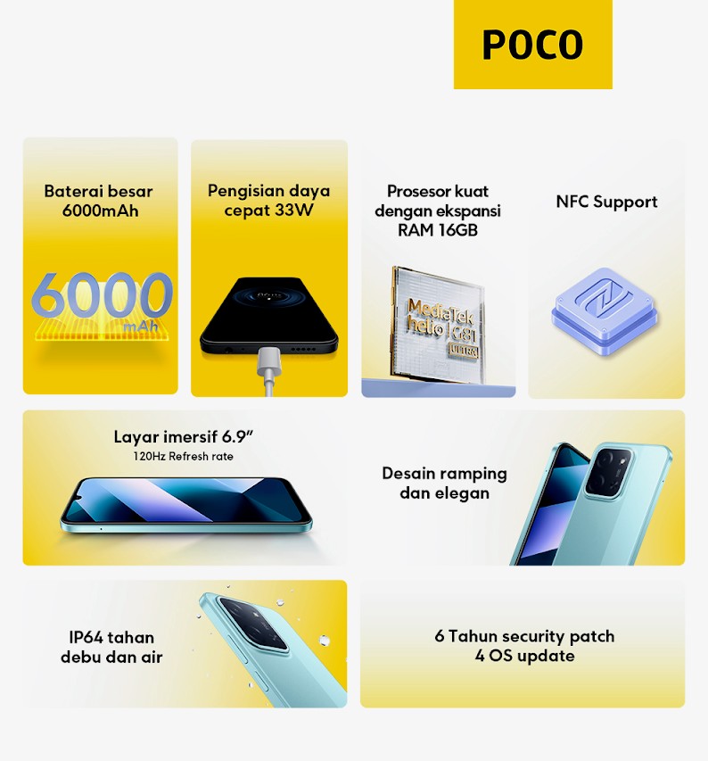 Content image for article: POCO C85 Resmi Meluncur di Indonesia, Harga Mulai Rp1,5 Juta