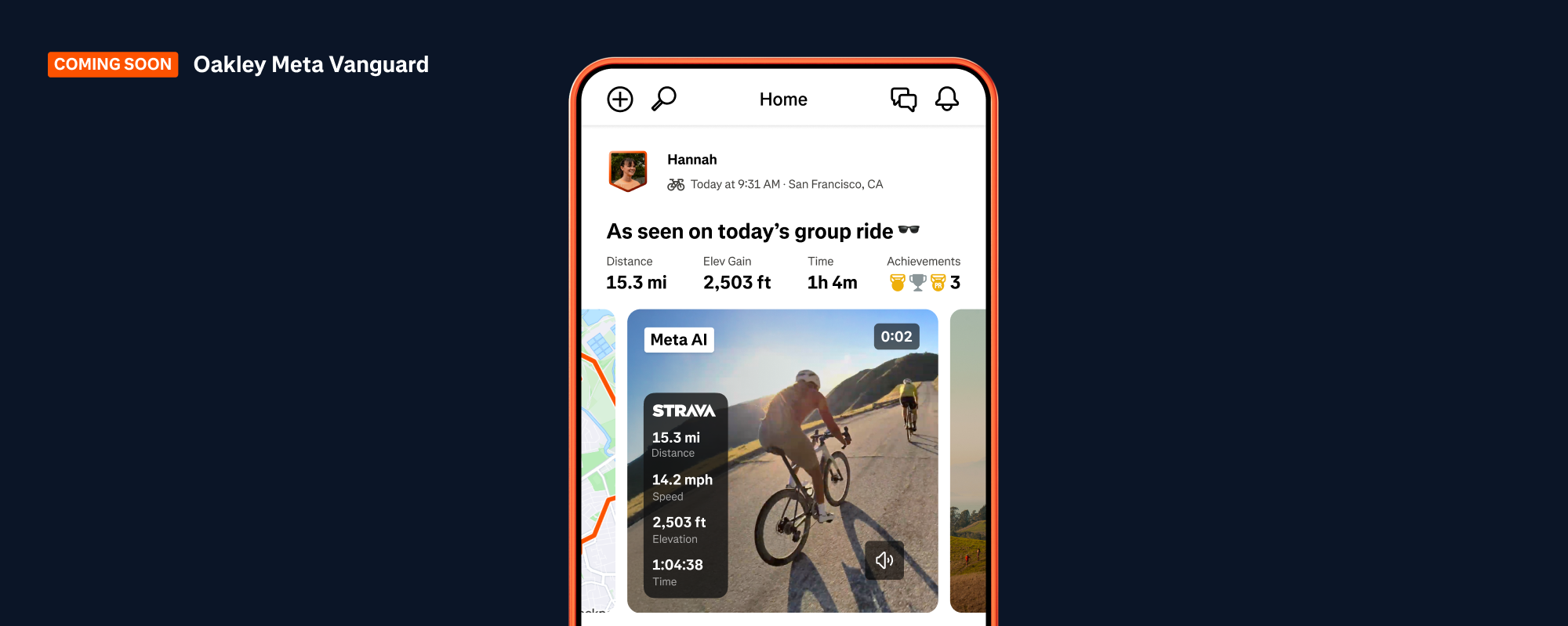 Content image for article: Strava Integrasikan Kacamata Oakley Meta Vanguard AI untuk Aktivitas