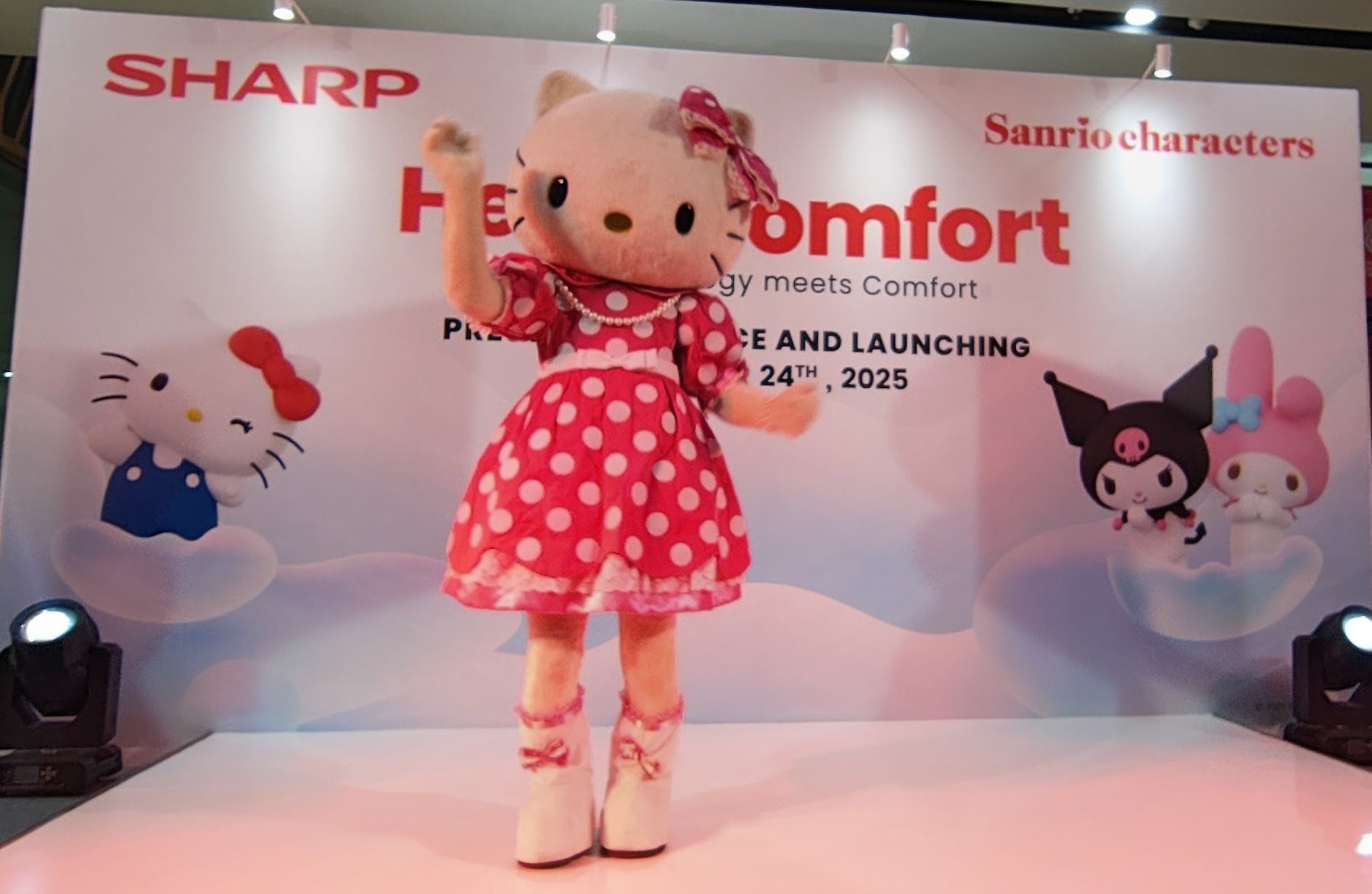 Kampanye Hello Comfort Sharp dengan karakter Hello Kitty, My Melody, dan Kuromi dari Sanrio