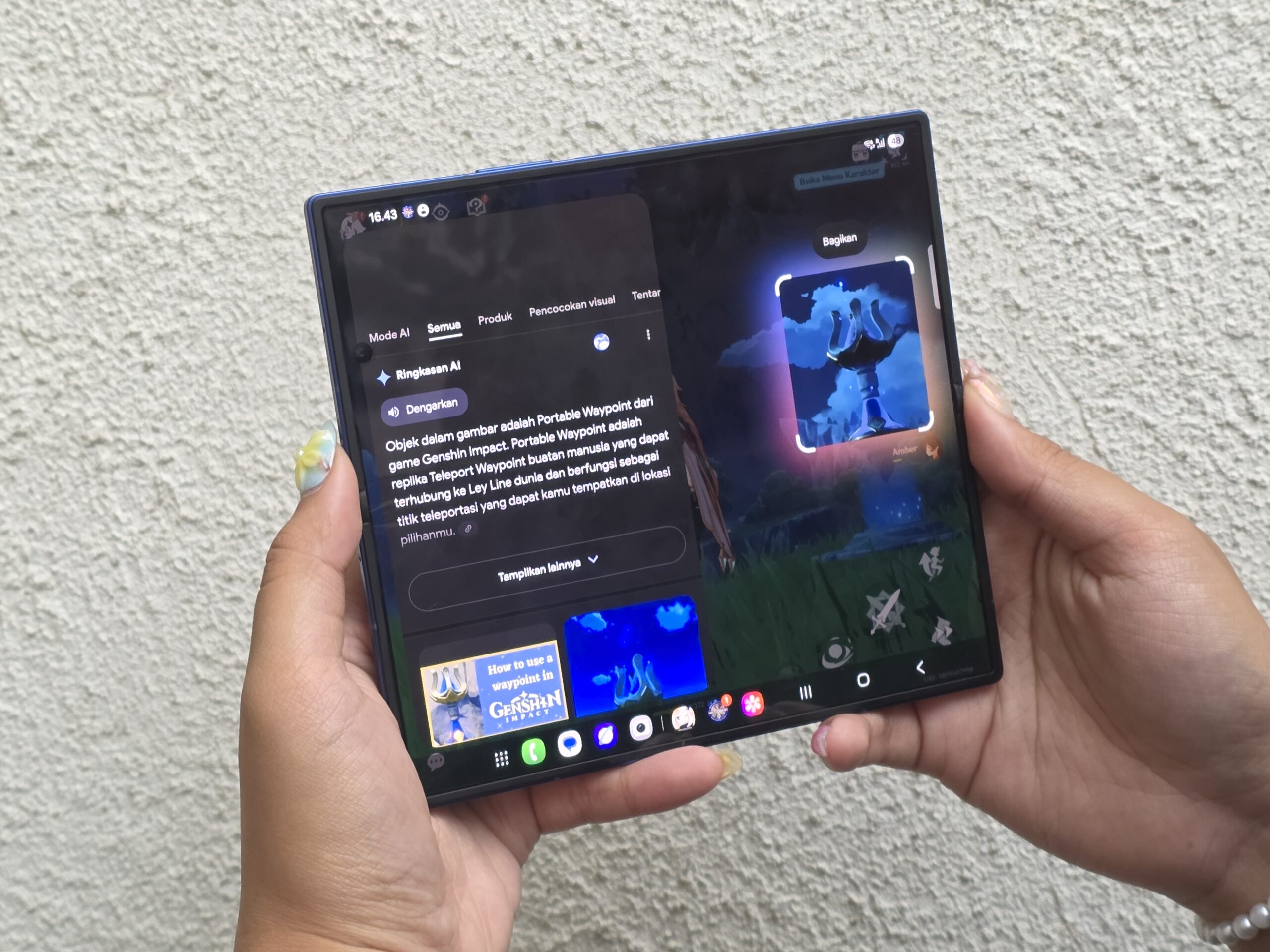 Content image for article: Galaxy Z Fold7: HP Lipat Ideal untuk Gaming dengan Gemini AI