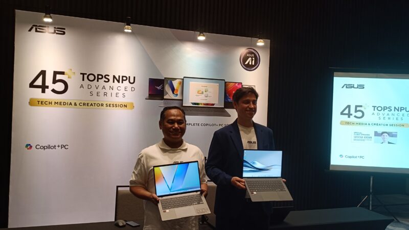 ASUS Kuasai 60% Pasar Copilot+ PC Indonesia dengan Laptop AI 45+ TOPS